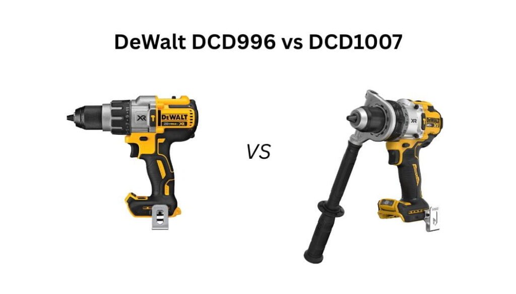 DeWalt DCD996 vs DCD1007 — see the key differences before you buy. We break down power, speed, features, design, and real-world use.