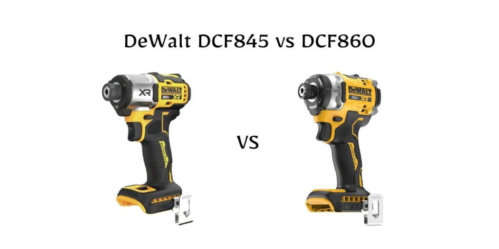 DeWalt DCF845 vs DCF860: One is built for everyday fastening, while the other offers serious power. Discover which impact driver is right for you.
