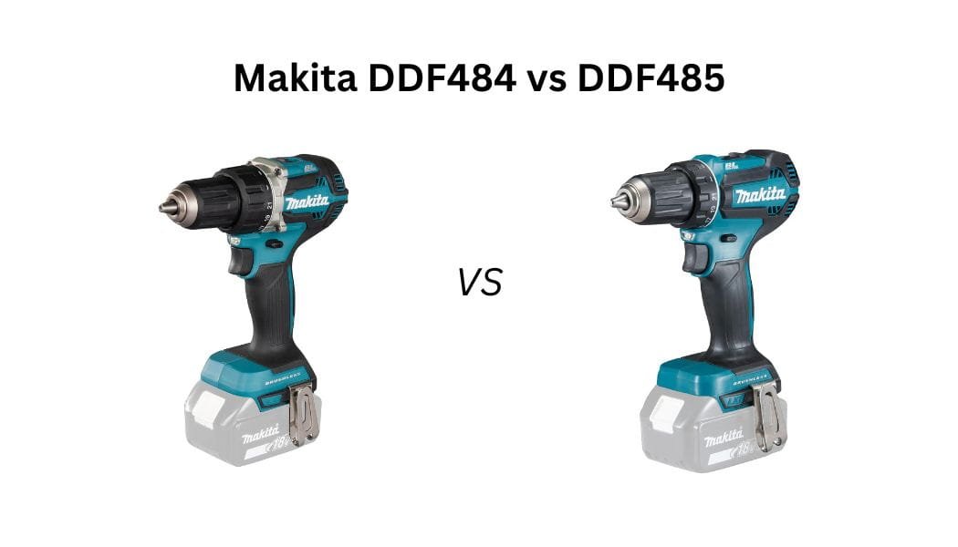 Makita DDF484 vs DDF485 explained simply. See the key differences in power, performance, design, and everyday usability.